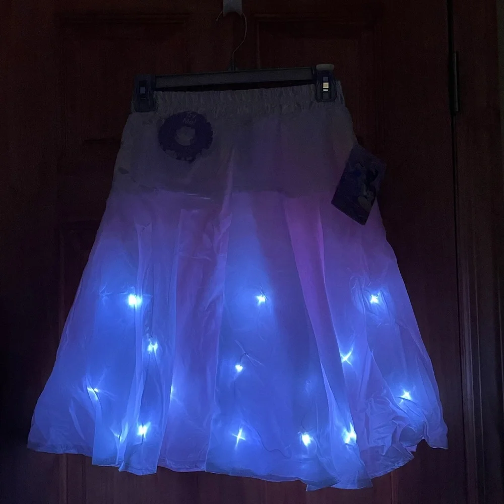 Disney Store Princess Kids Light Up Petticoat Skirt MEDIUM Costume Slip LED